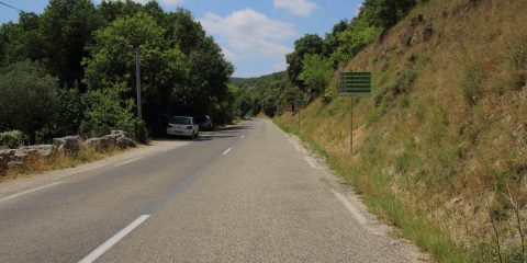 Panneaux d'entrée dans le site classé